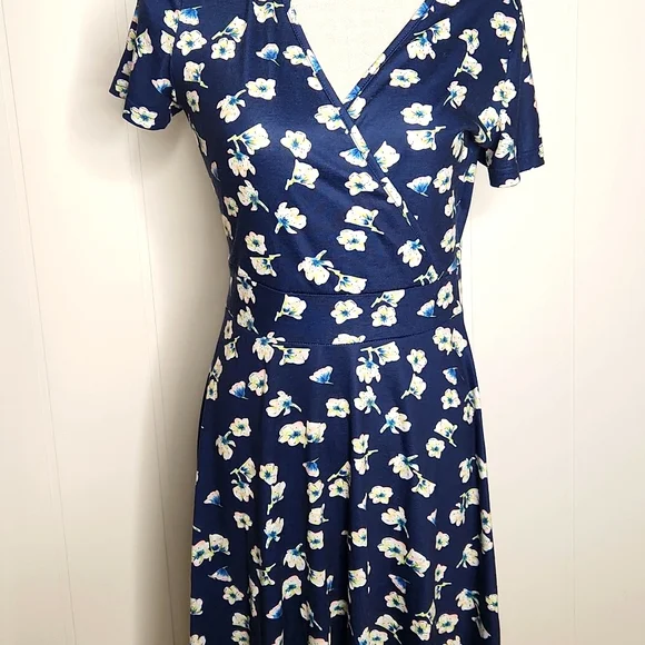 knee length dresses for ladies Ms ruffle midi dress main image 1